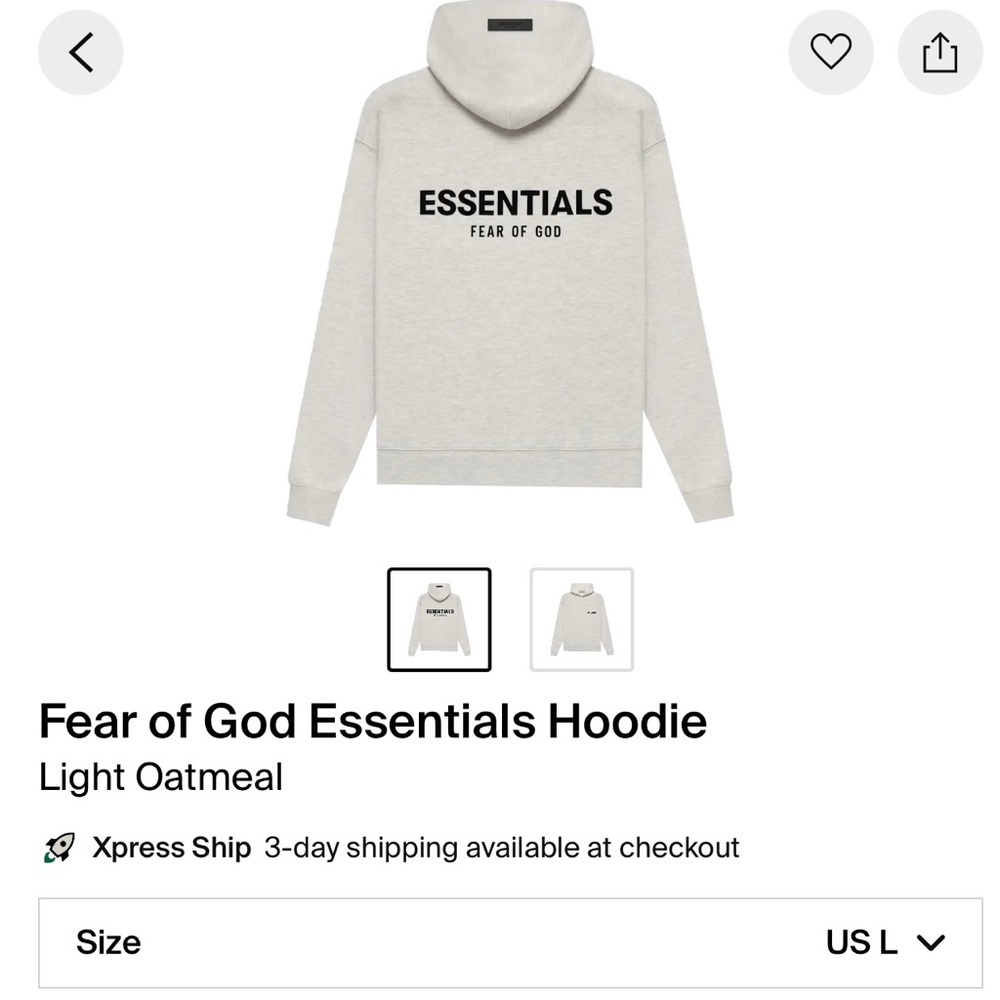 Fear of God hoodie